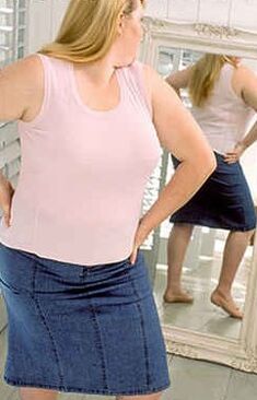 Mirror as a motivation for weight loss