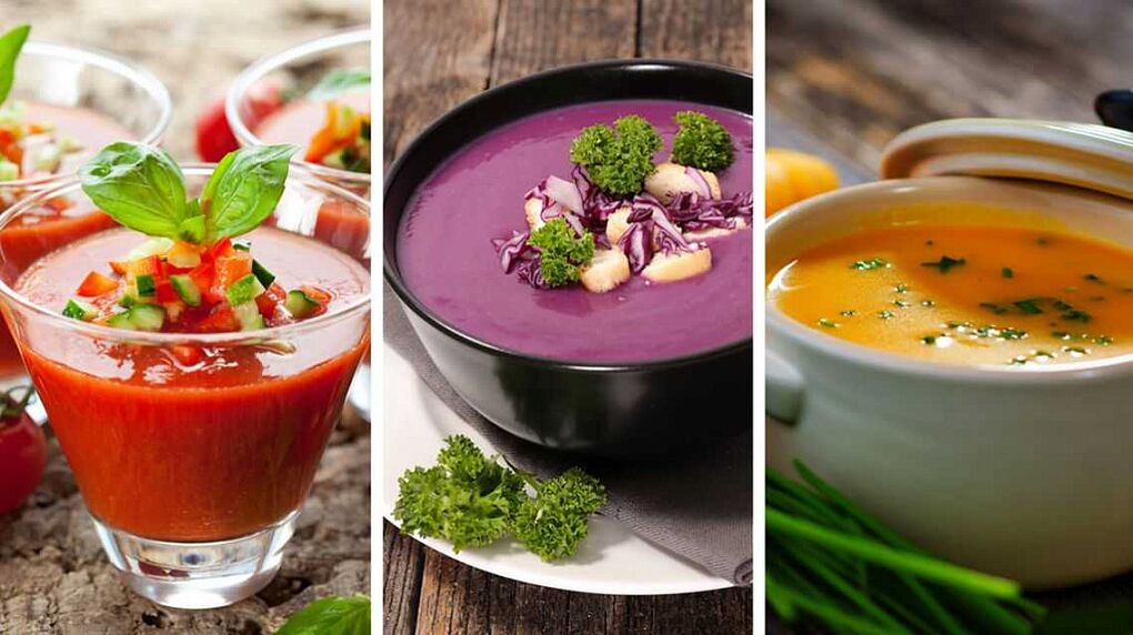 Soups are a dietary first course in the diet of those wishing to achieve rapid weight loss. 